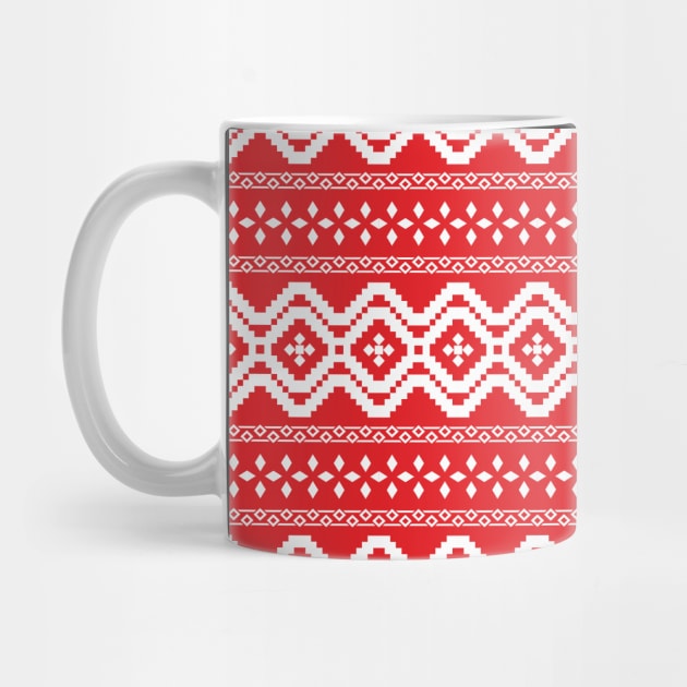 Sweater print,Geometric Christmas background by ilhnklv